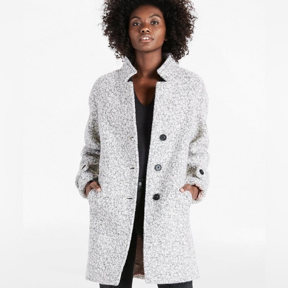 Lucky Brand Boucle Wool Coat XS - Picture 2 of 10